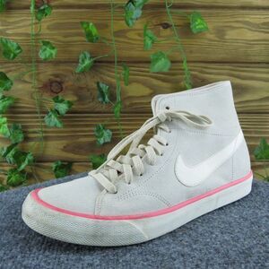 Nike Primo Court Mid Women Sneaker‎ Shoes Gray Leather Lace Up Size 7 Medium
